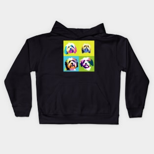 Havanese Pop Art - Dog Lover Gifts Kids Hoodie